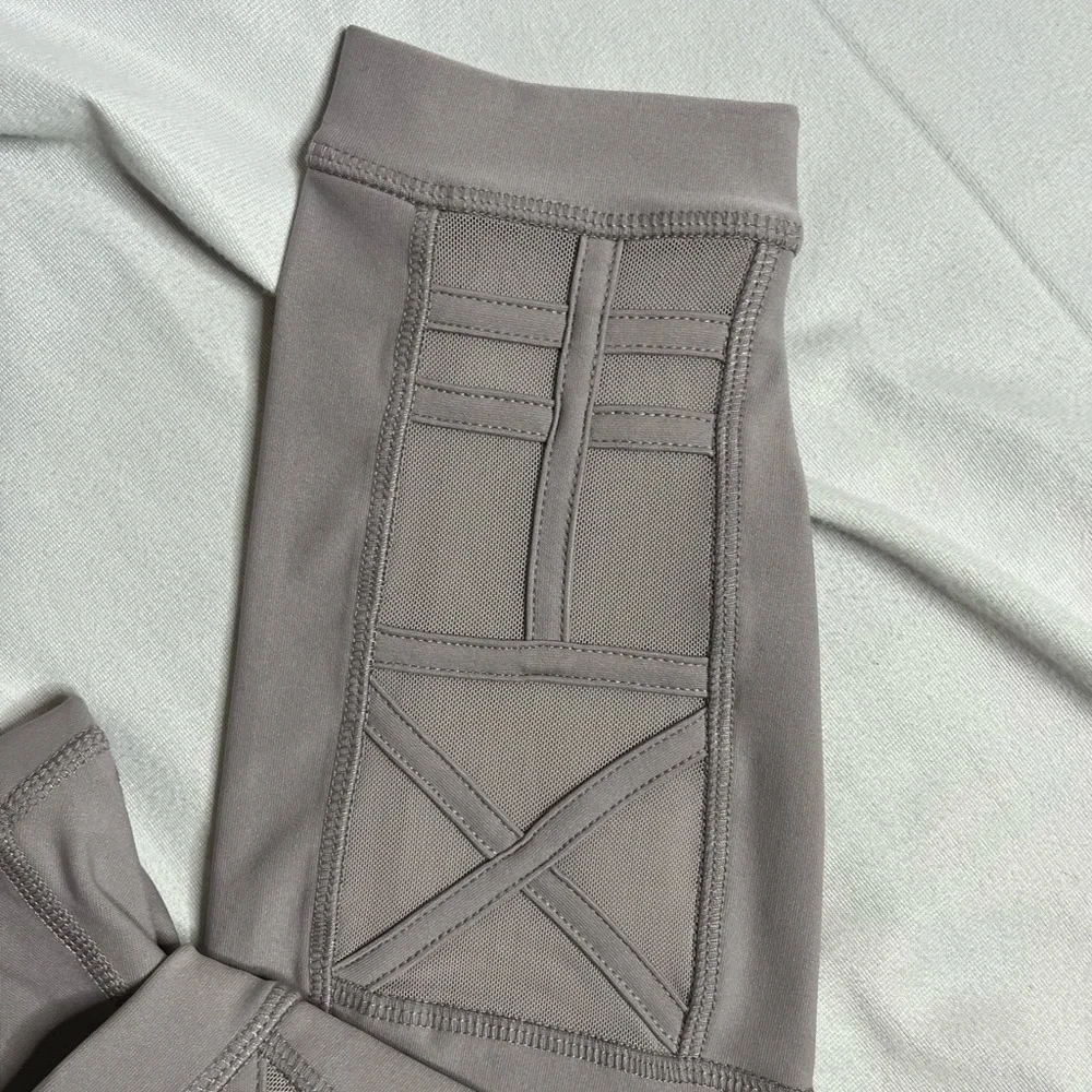 Apana Nude Mesh Lattice Back Leggings Small